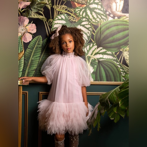Tutu Du Monde Rich Kitsch Outre Tulle Tutu Dress - 4-5Y / Pink Life - Picture 5 of 14